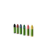 Colored crayons