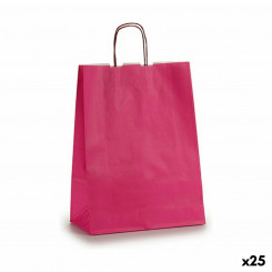 Paper Bag 12 x 52 x 32 cm Pink (25 Units)