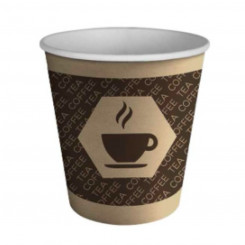 Prillide komplekt Algon Coffee Cardboard Ühekordne 250 ml 100 ühikut