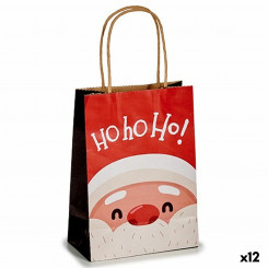Бумажный пакет Дед Мороз Белый Красный 13,5 х 8 х 21 см (12 шт.)