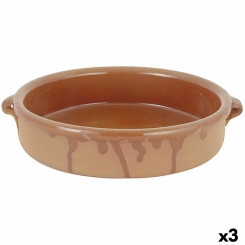 Saucepan Ceramic Brown (Ø 28 cm) (3 Units)
