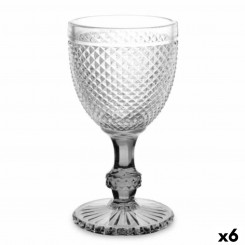 Бокал для вина Diamond Прозрачный антрацитовый стакан 330 мл (6 шт.)