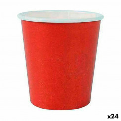 Klaaside komplekt Algon Ühekordne Papp Punane 20 Tükid, osad 120 ml (24 Ühikut)