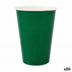 Набор стаканов Algon Disposable Cardboard Green 20 шт., детали 220 мл (20 шт.)