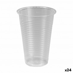 Set of reusable glasses Algon Transparent 50 Pieces, parts 220 ml (24 Units)