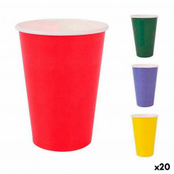 Набор стаканов Algon Disposable Cardboard Multicolor 20 шт., детали 200 мл (20 шт.)
