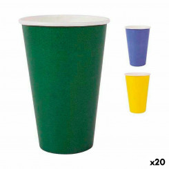 Klaaside komplekt Algon Ühekordne Papp Mitmevärviline 10 Tükid, osad 350 ml (20 Ühikut)