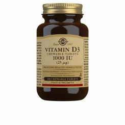 D3-vitamiin (kolekaltsiferool) Solgar 1000 RÜ (100 tabletti)