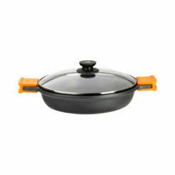 Saucepan BRA A270532 (32 cm) Black Black/Orange Metal Aluminum duralumin Cast aluminum Ø 32 cm