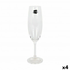 Topside komplekt Crystalex Lara Šampanja 220 ml Kristall (6 Ühikut) (4 Ühikut)