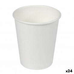 Set of glasses Algon Cardboard Disposable White 24 Units (50 Pieces, parts)