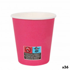 Набор стаканов Algon Cardboard Disposable 200 мл Фуксия розовый 36 шт. (24 шт., детали)