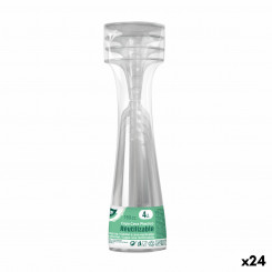 Reusable cava glasses Algon Transparent 24 Units 150 ml (4 Pieces, parts)