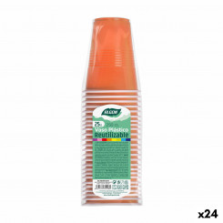 Набор многоразовых стаканов Algon Orange 24 Units 250 мл (25 шт., детали)