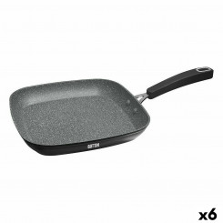 Grill pan with smooth coating Quttin Grand Chef 3 mm (6 Units)