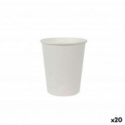 Klaaside komplekt Algon Papp Valge 12 Tükid, osad 250 ml (20 Ühikut)