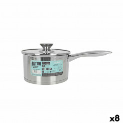 Quttin Hermes Sauce Pot with Lid 2.2 L Steel (8 Units)