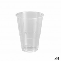 Набор многоразовых стаканов Algon Plastmass Transparent 12 шт., детали 500 мл (18 шт.)