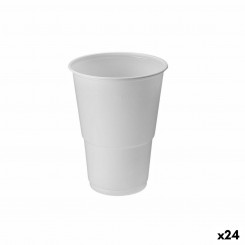 Набор многоразовых стаканов Algon Plastmass White 15 шт., детали 330 мл (24 шт.)