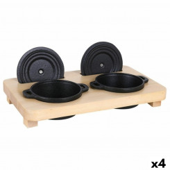 Pots Viejo Valle Cast Iron With Support 30 x 18 cm (4 Units)
