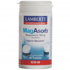 Toidulisand Lamberts MagAbsorb Magneesium 60 Ühikut