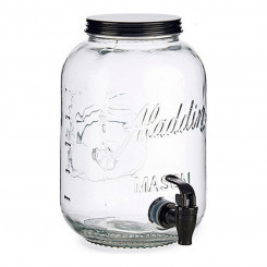 Transparent glass jug Faucet 3800 ml