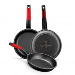 Non-stick frying pan BRA A411220 Red Stainless steel Aluminum