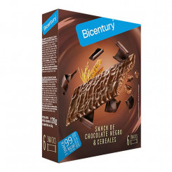 Energiabatoon Bicentury Snack Chocolate Negro Hommikusöögi helbed (6 uds)