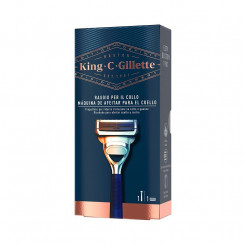 Manual shaving razor King C Gillette Neck Razor Blue