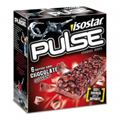 Energiabatoon Isostar Pulse Chocolate Guarana (6 uds)