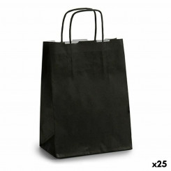 Paper Bag Black (18 x 8 x 31 cm) (25 Units)