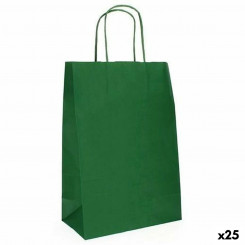 Paper Bag Fama 31 x 11 x 42 cm With handles Dark green 125 g/m² (25 Units)