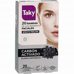 Полоски для удаления волос на лице Carbon Activado Taky (20 шт.)