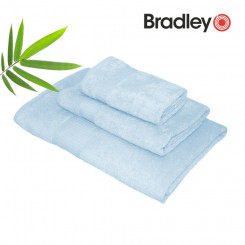 Bradley bambusest rätik, 30 x 50 cm, helesinine, 450 g/m²