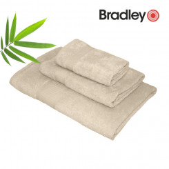 Bradley bambusest rätik, 30 x 50 cm, beež, 450 g/m²