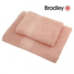 Махровое полотенце Bradley, 100 х 150 см, нежно-розовый, 3 шт.