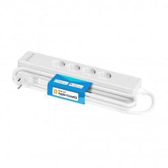 Удлинитель Smart WiFi Meross MSS425FHK(EU), 4 розетки + 4x USB (HomeKit)
