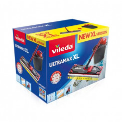 Vileda Ultramax XL Box mop Dry&wet Microfiber must, punane