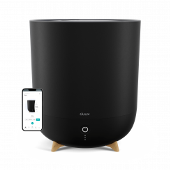 Duux Smart Humidifier Neo Емкость резервуара для воды 5 л Подходит для помещений площадью до 50 м² Ультразвуковое увлажнение Производительность 500 мл/час Черный