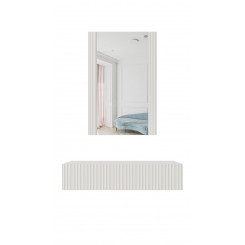 Dressing table with mirror PAFOS 80x41.6x100 white matte