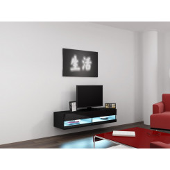 Cama TV stand VIGO NEW 30 / 140 / 40 black / black gloss
