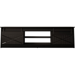 RTV GRANERO 200x56,7x35 черный/черный глянцевый шкаф