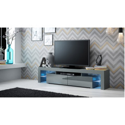 TV SOLO cabinet 200x45x35 grey / gloss grey