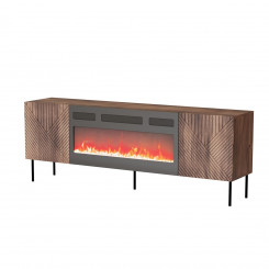 ART DECO EF RTV cabinet + fireplace 190.5x40x68.9 walnut