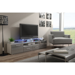 Cama TV stand EVORA 200 white / grey gloss