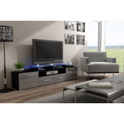 Cama TV stand EVORA 200 black / grey gloss