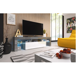 Cama TV stand TORO 158 grey / white gloss