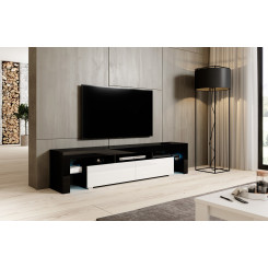 Cama TV stand TORO 200 black / white gloss