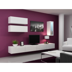 Cama Living room cabinet set VIGO 12 white / white gloss
