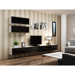 Cama Living room cabinet set VIGO 12 white / black gloss